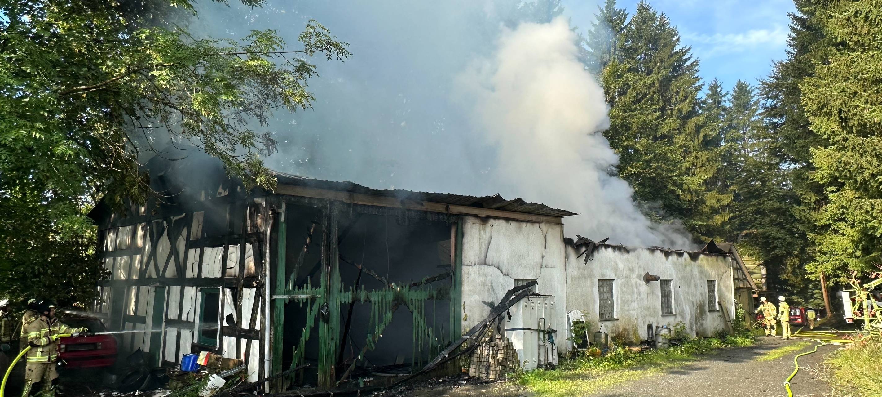 Scheunenbrand in Winterberg