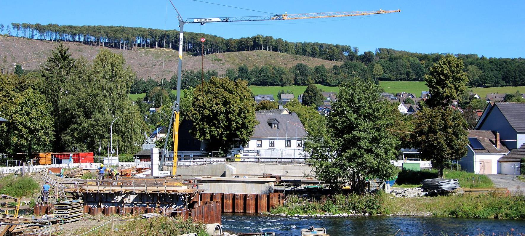 Brückenneubau in Oeventrop