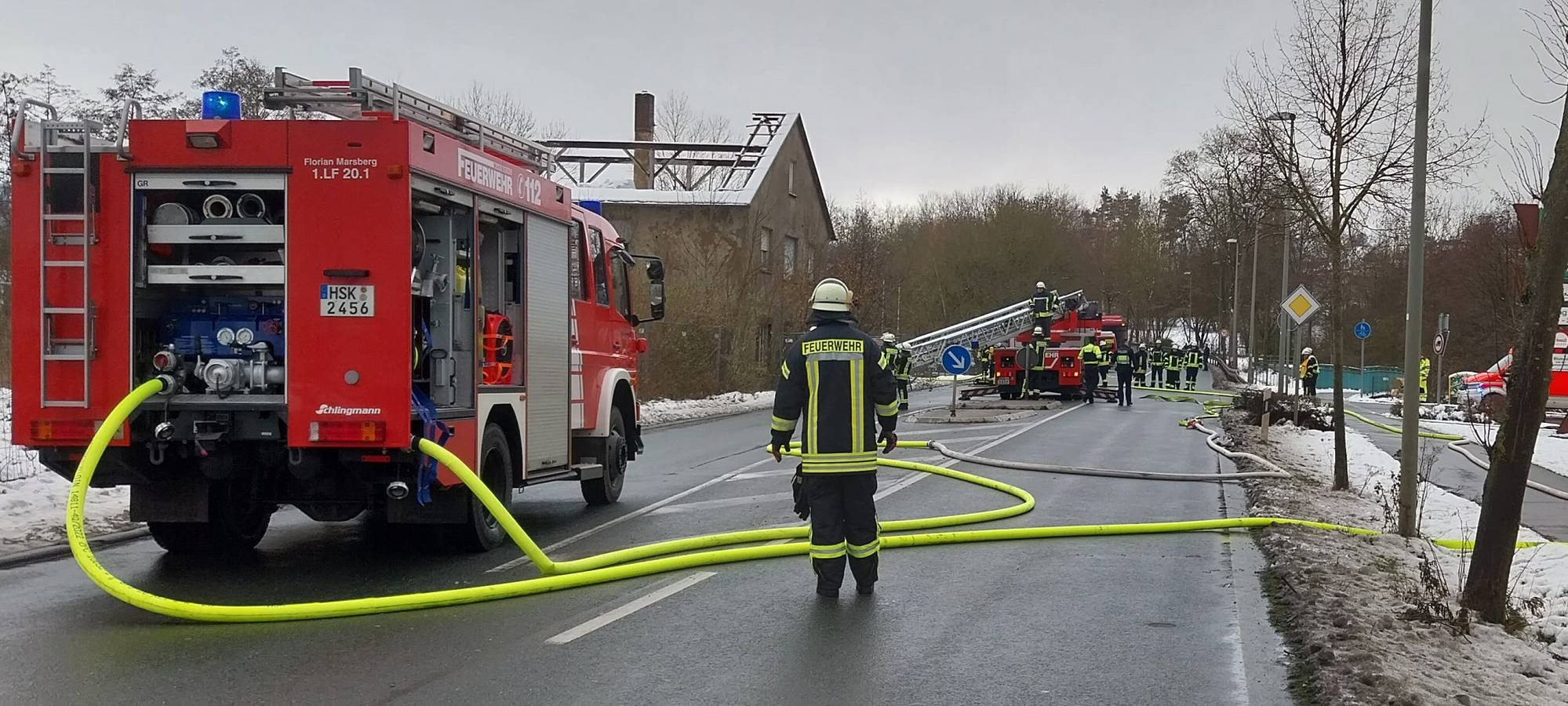 Kellerbrand in Marsberg