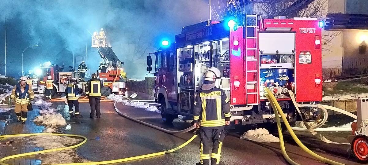 Feuerwehreinsatz in Obermarsberg