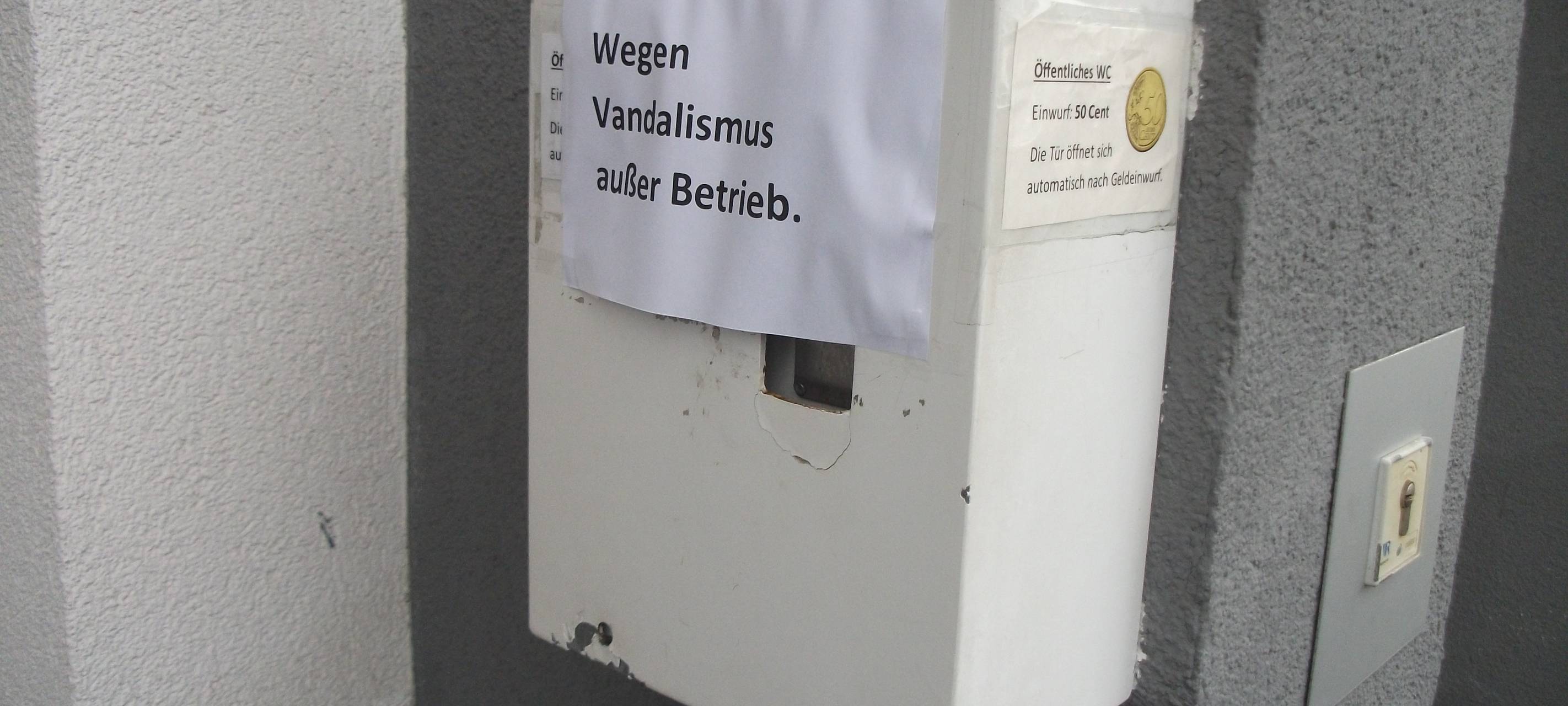 Vandalismus am Bahnhof Bestwig