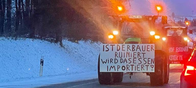 Bauernprotest im Sauerland