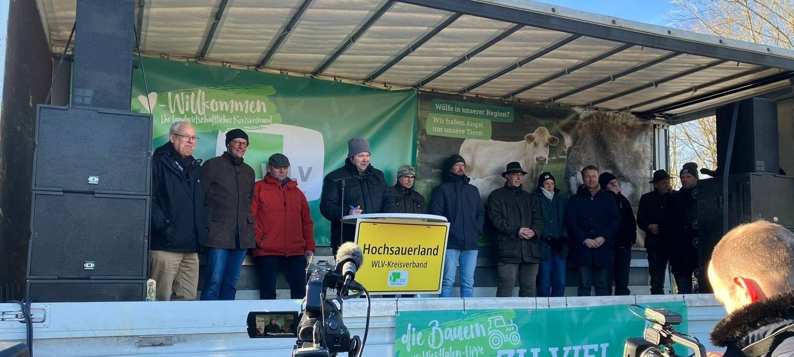 Bauernprotest im Sauerland