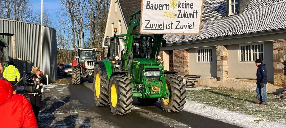 Bauernprotest im östlichen Hochsauerlandkreis