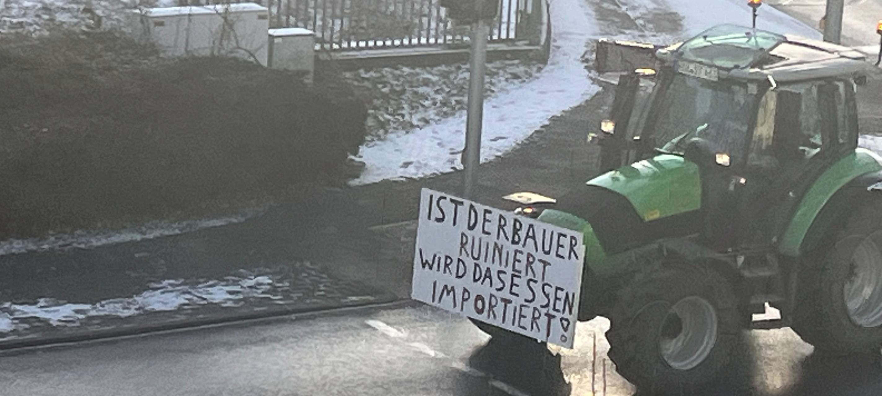 Bauernprotest im Sauerland
