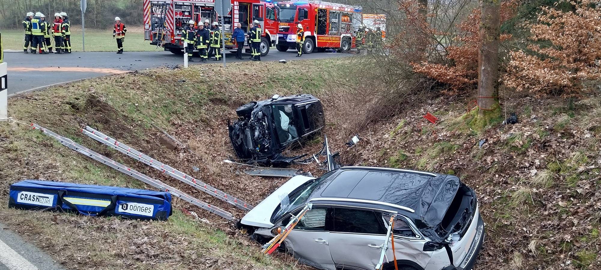 Marsberg: schwerer Unfall bei Heddinghausen