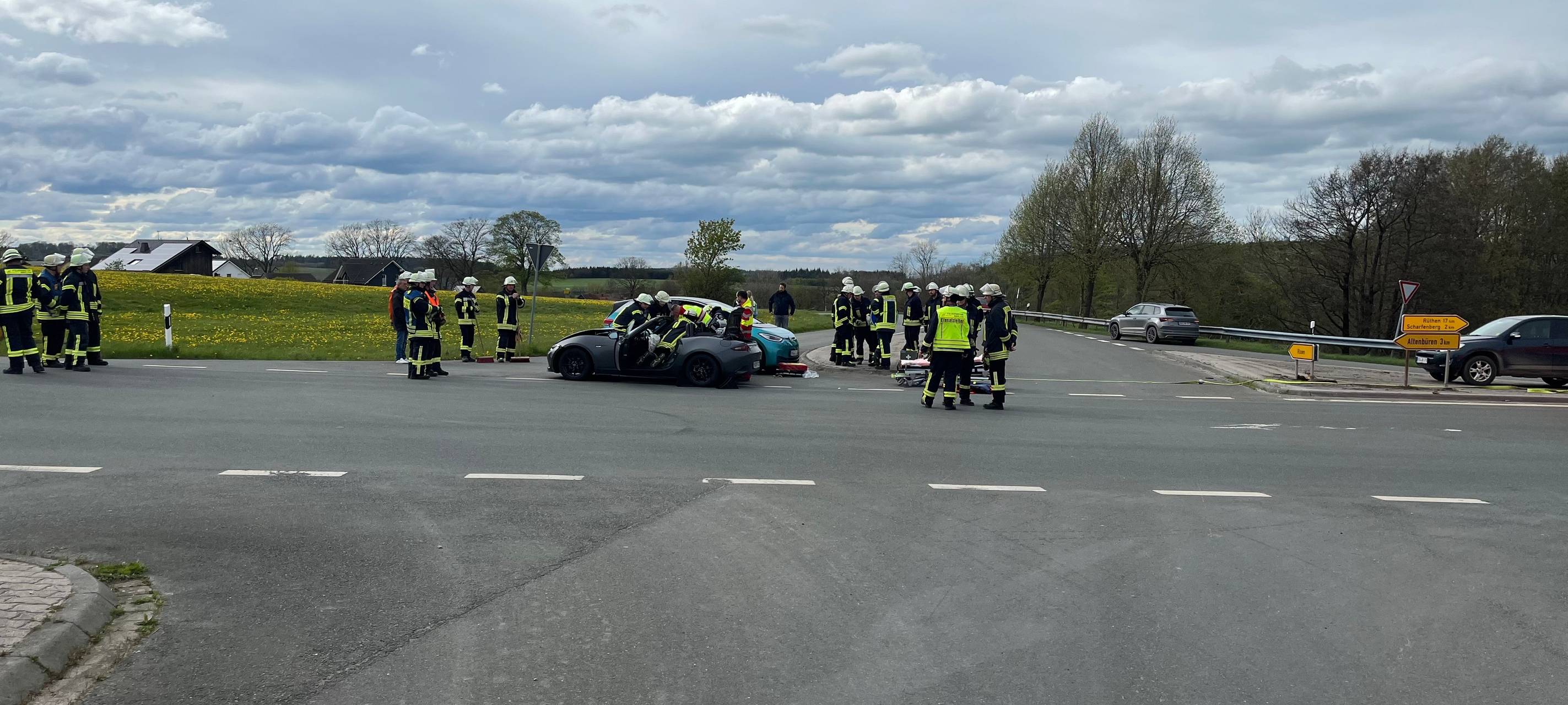 Brilon: Unfall am Rixener Kreuz