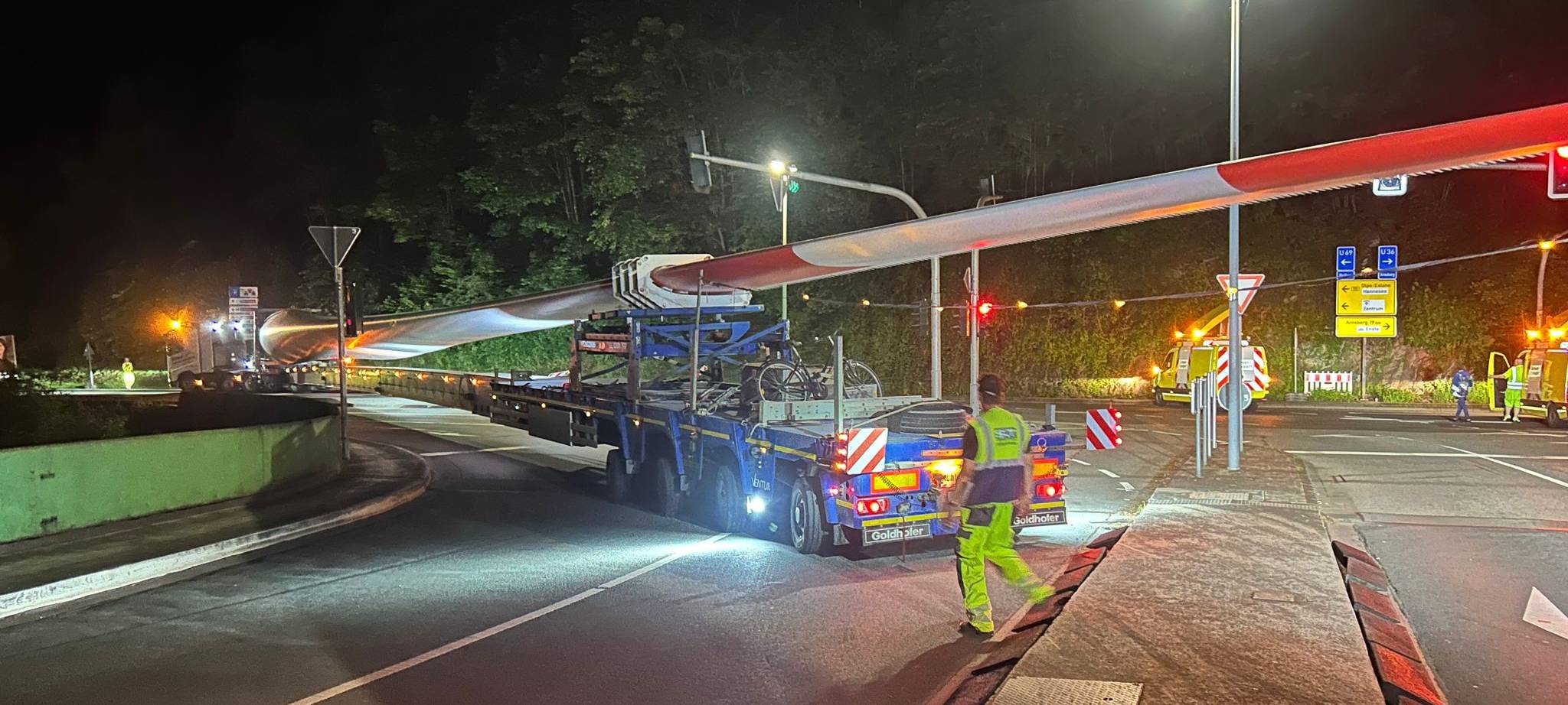 Sauerland: Schwertransporte gut in Olsberg angekommen