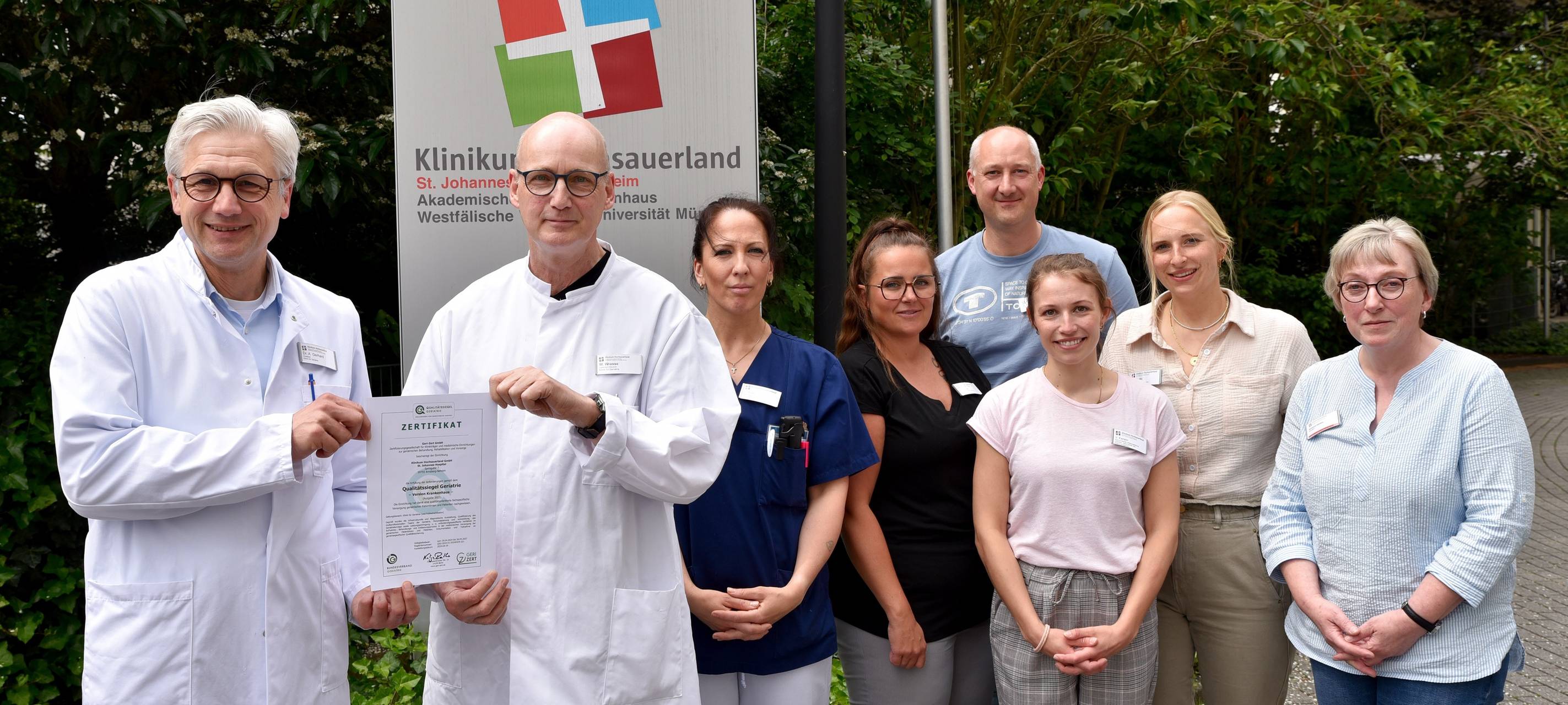 Klinikum Hochsauerland bekommt erneut „Qualitätssiegel Geriatrie“