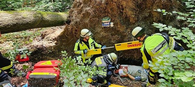 Arnsberger Feuerwehr übt im Wald