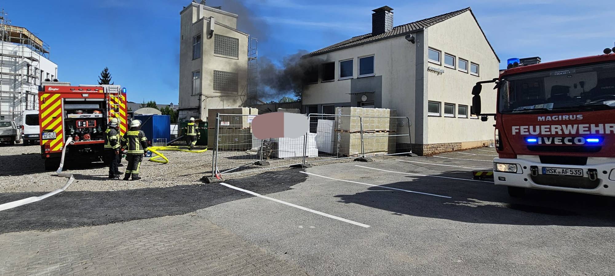 Arnsberg-Neheim: Brand im Industriegebiet