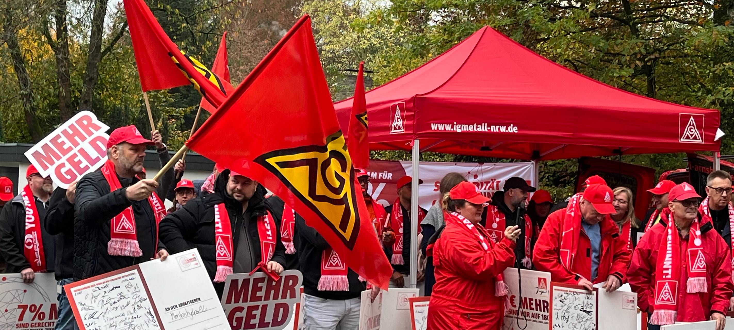 IG Metall: Warnstreiks in Arnsberg