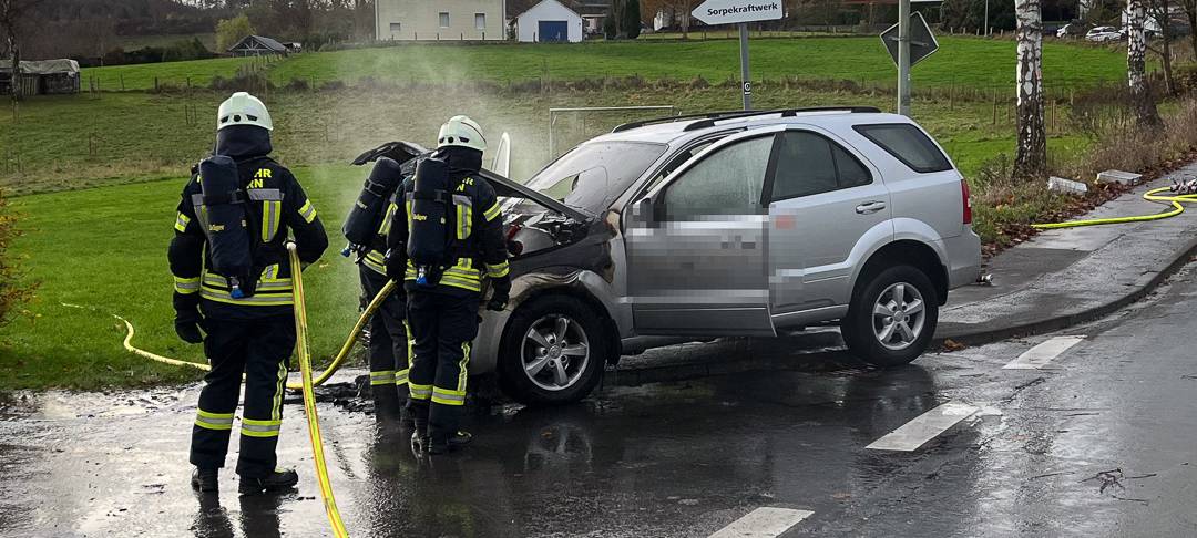 Autobrand in Sundern