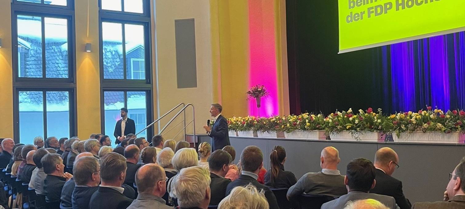 Christian Lindner in Brilon: FDP-Chef setzt auf Wirtschaftswende