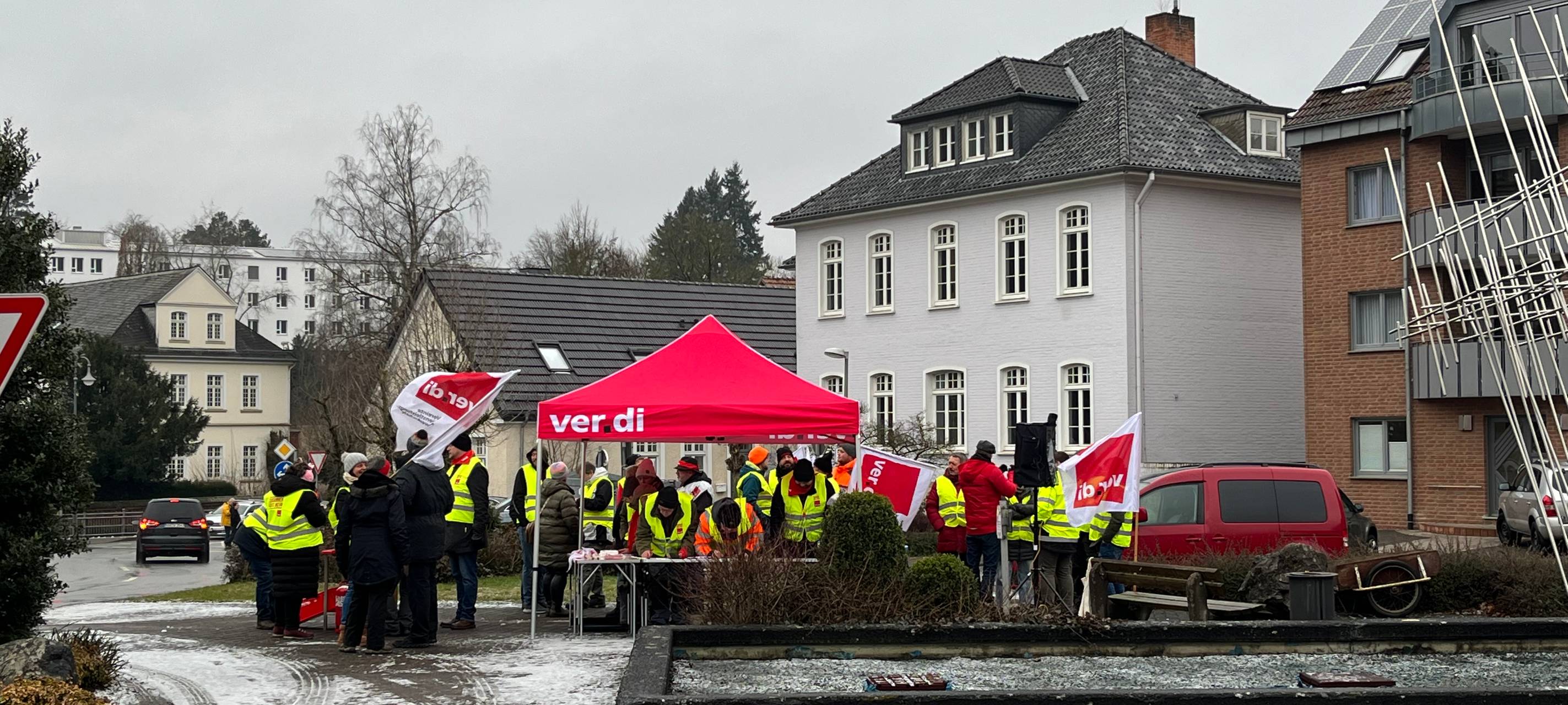 In Marsberg wurde heute gestreikt