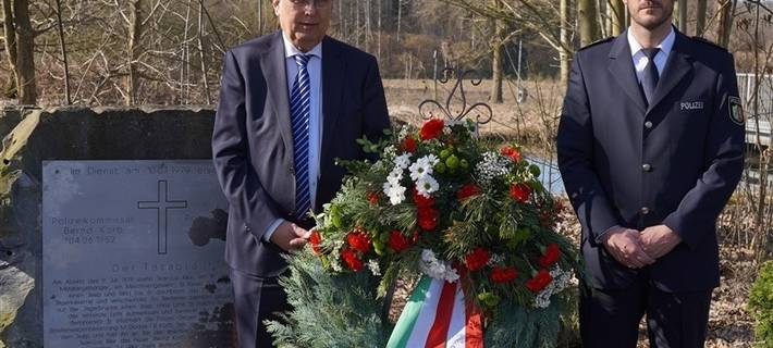 Sauerland: Polizei erinnert an tote Kollegen