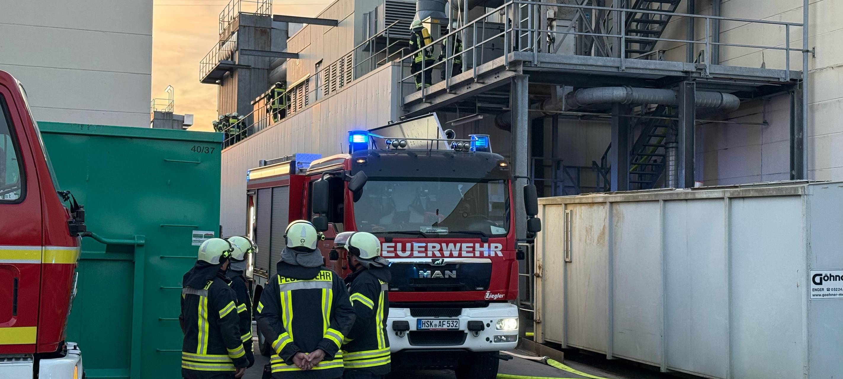 Arnsberg: Brand in einem Industriebetrieb