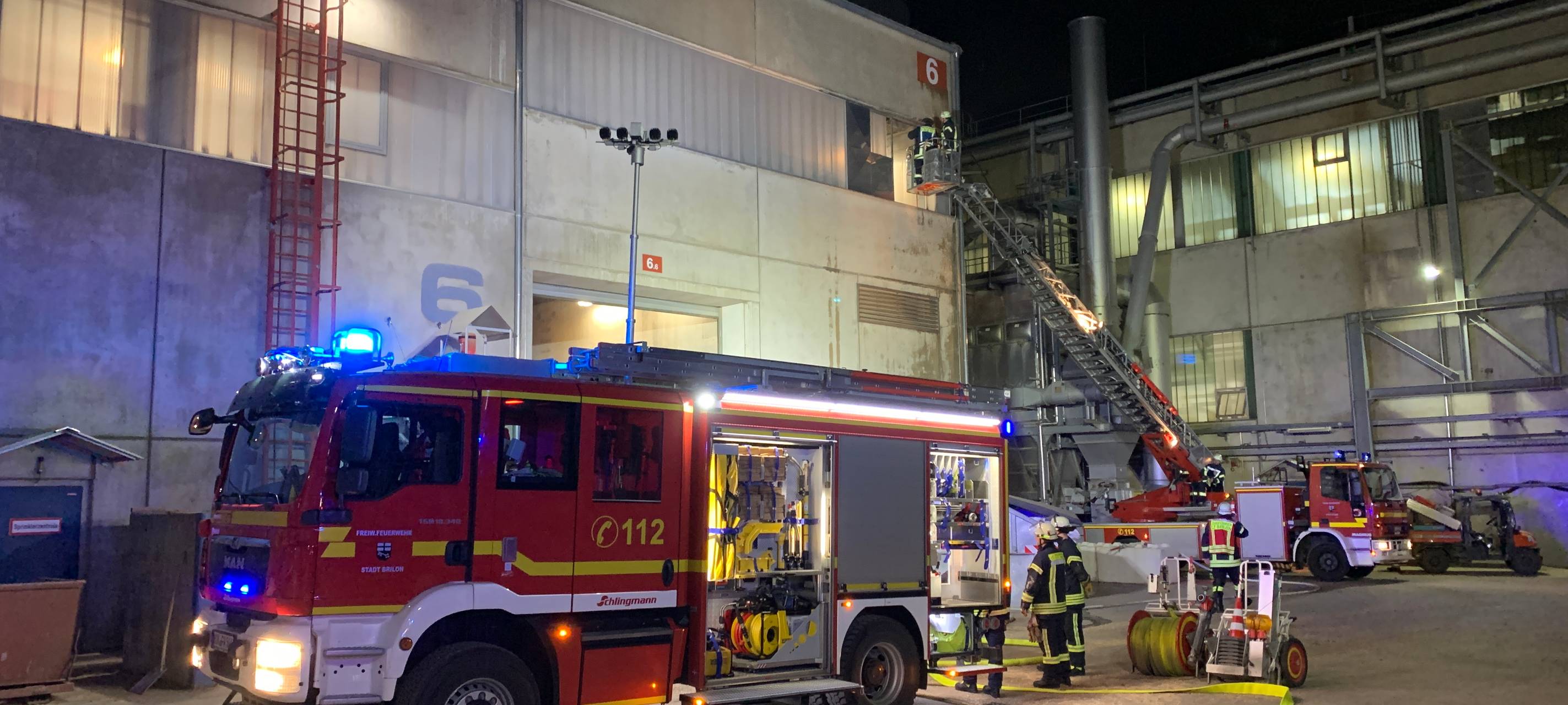 Brilon: Brand im Industriegebiet
