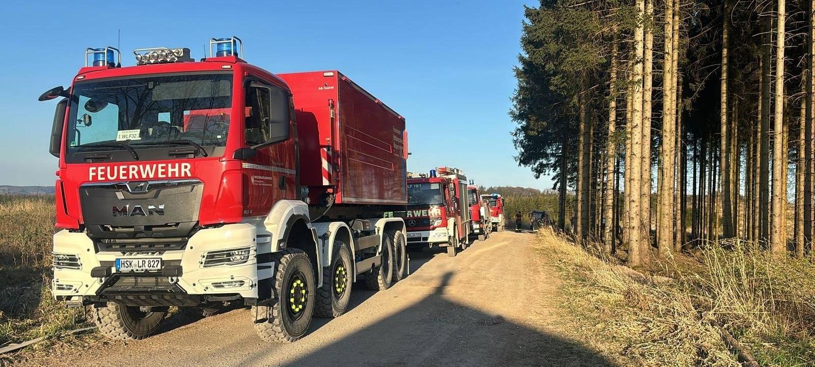 Waldbrand in Sundern