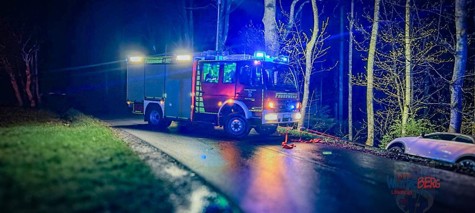 Winterberg: Suche nach Frau nach Verkehrsunfall