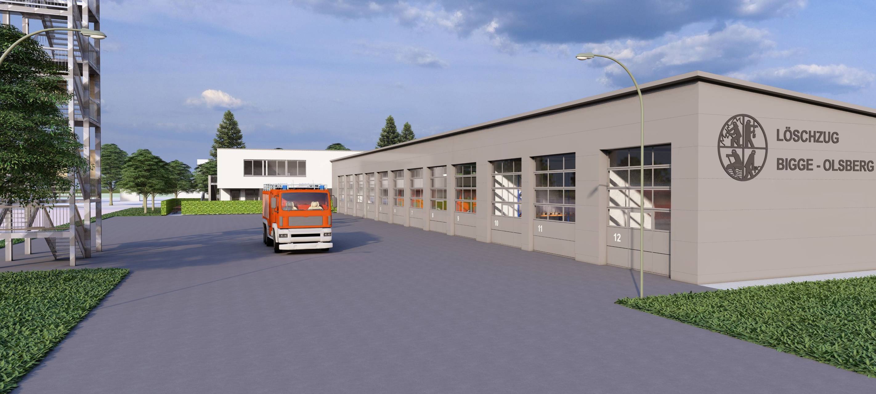 Olsberg: Spatenstich für neues Feuerwehrhaus