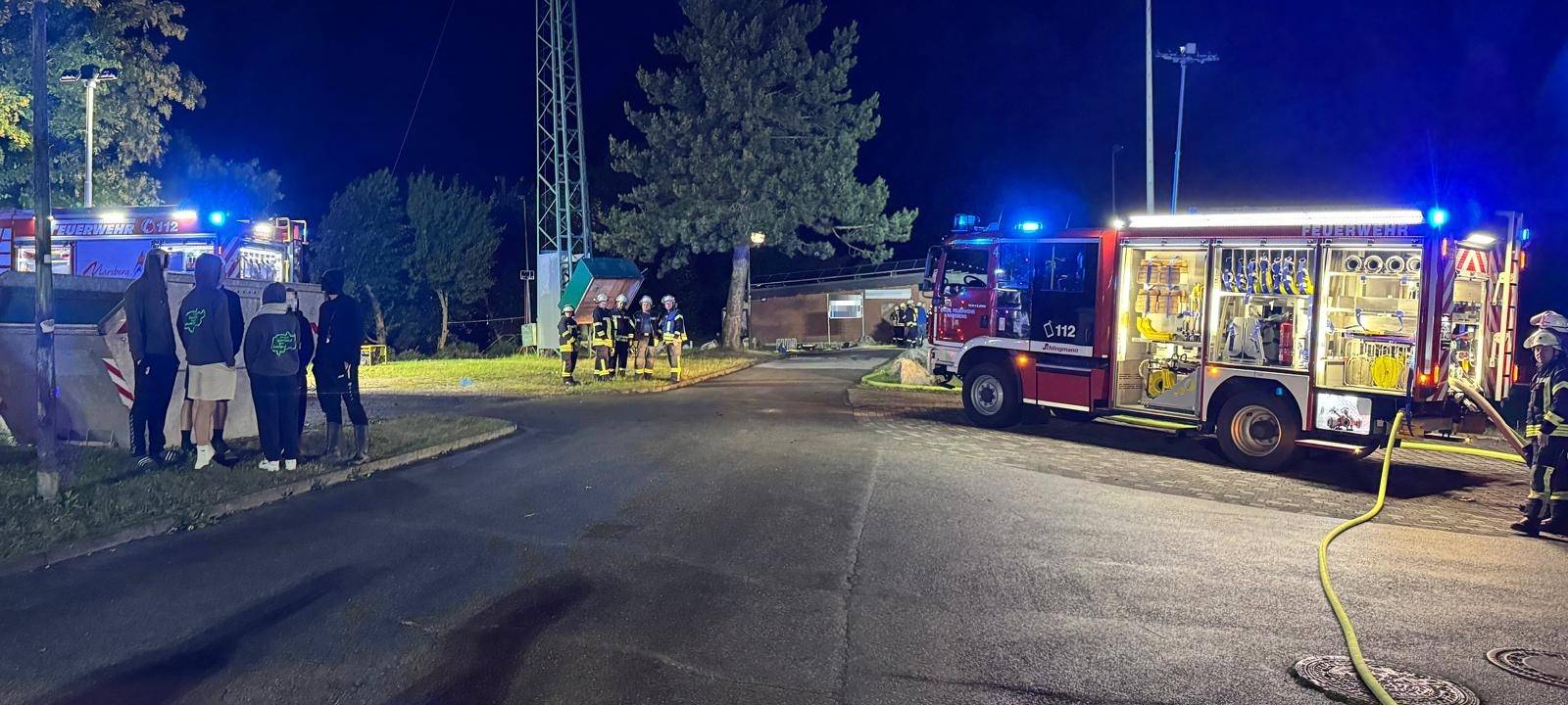 Marsberg: Brand im Giershagener Sportheim