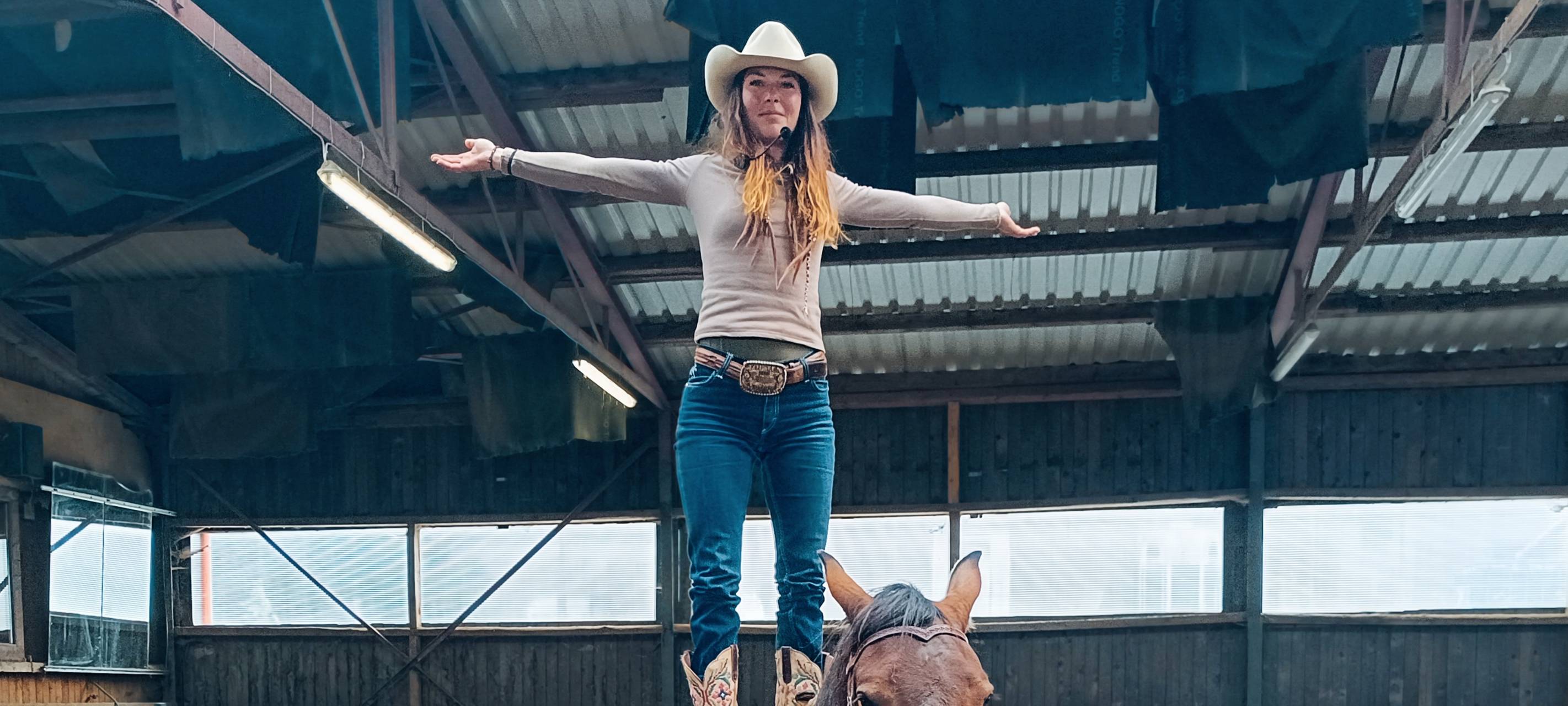 Volles Vertrauen zwischen Miriam Pleiss und Mustang Henry