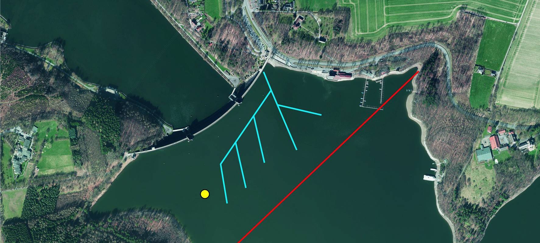 Tiefwasserbelüftung am Möhnesee