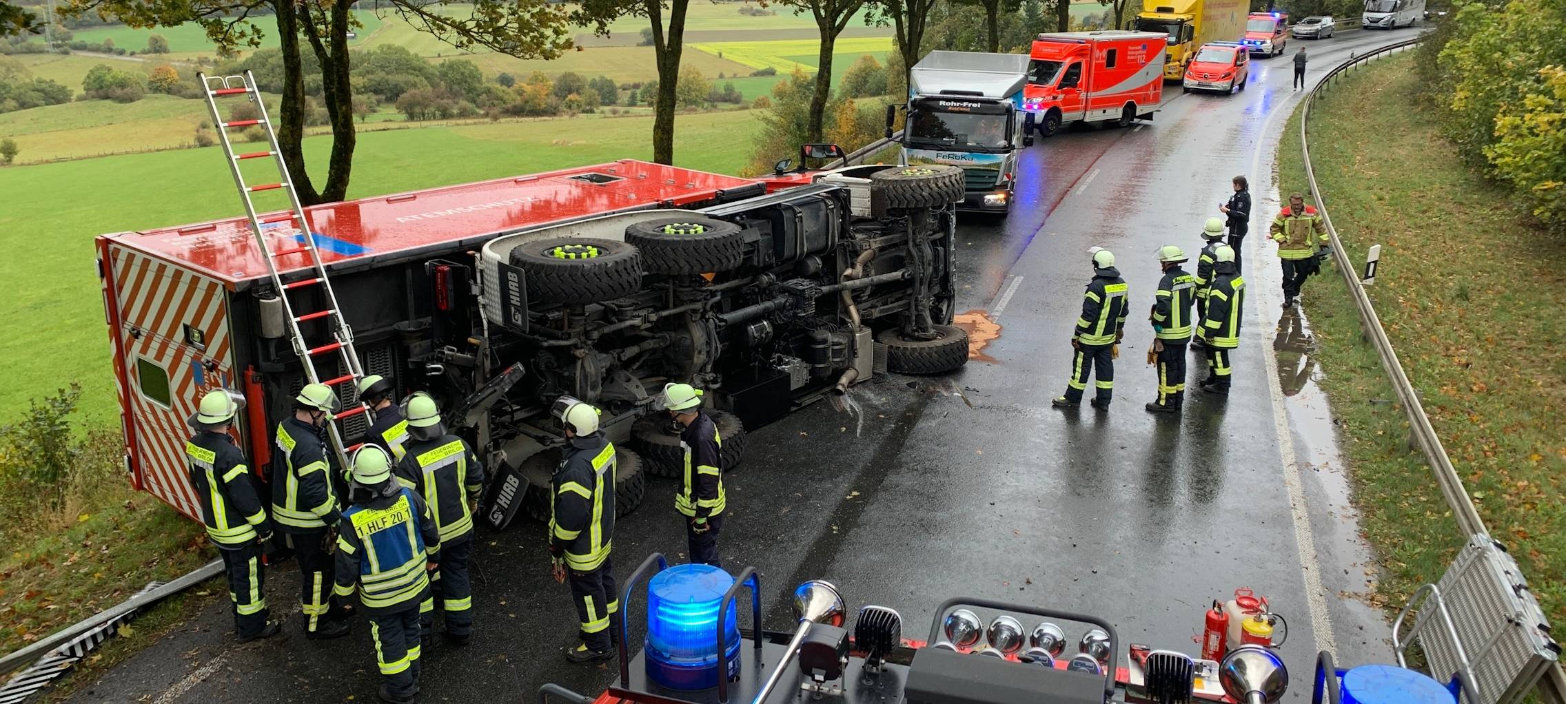 Brilon: Feuerwehrmann verunglückt