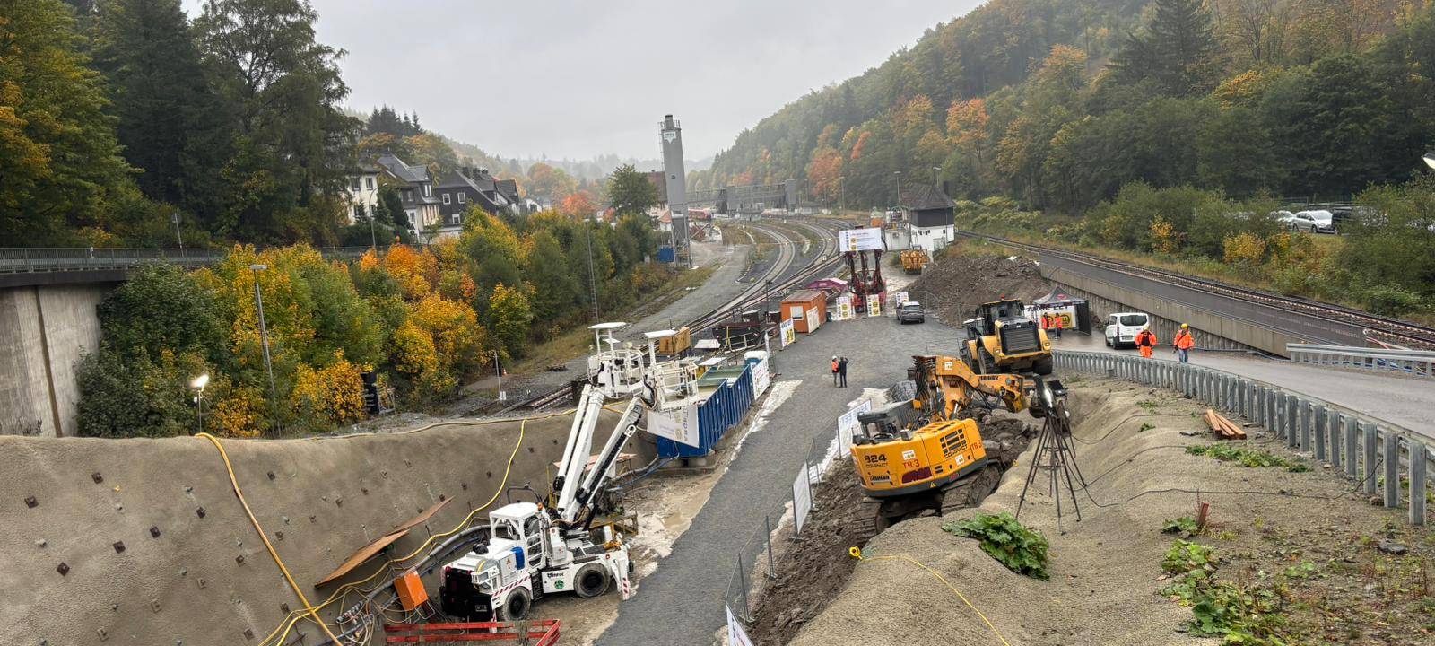 Sauerland: Baustelle Elleringhauser Tunnel
