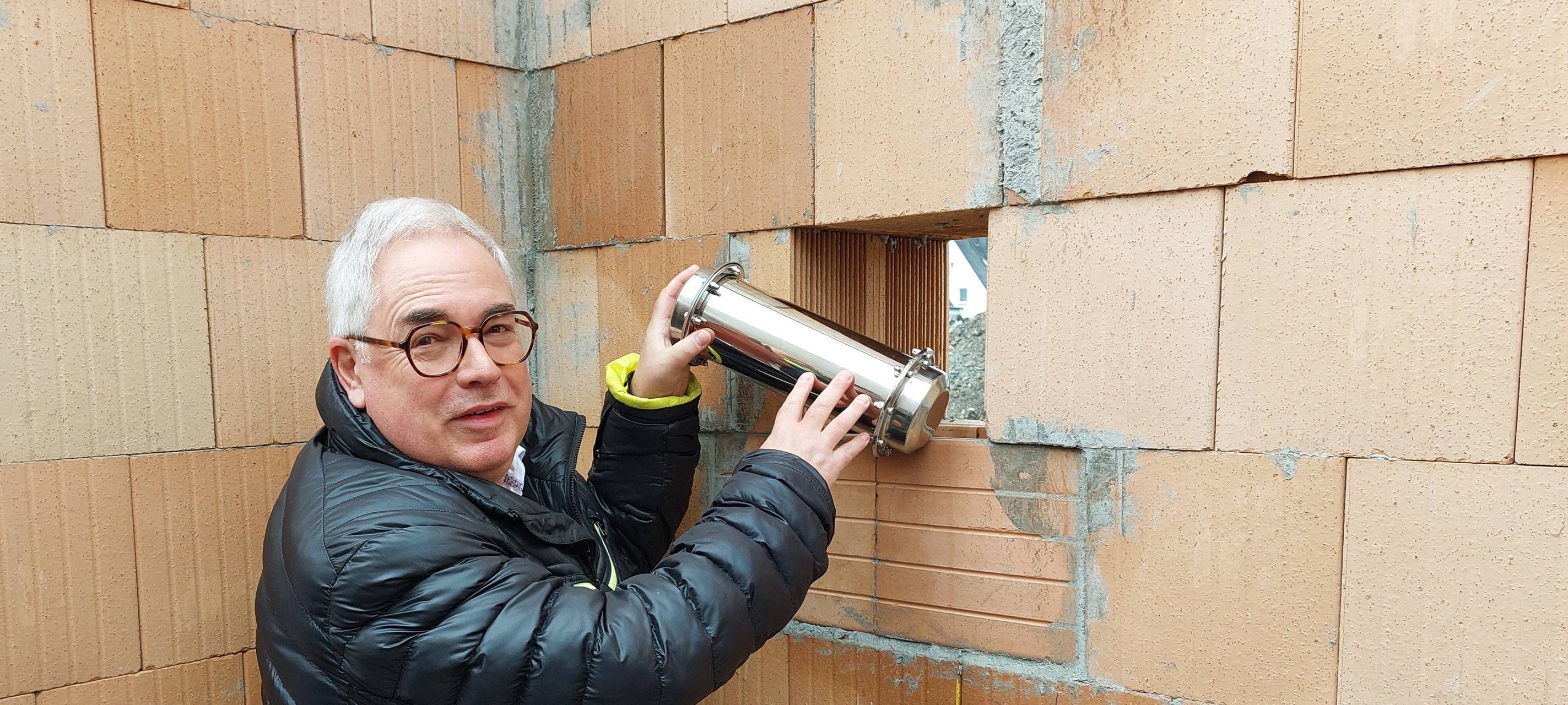 Olsberg: Grundsteinlegung für neues Feuerwehrhaus