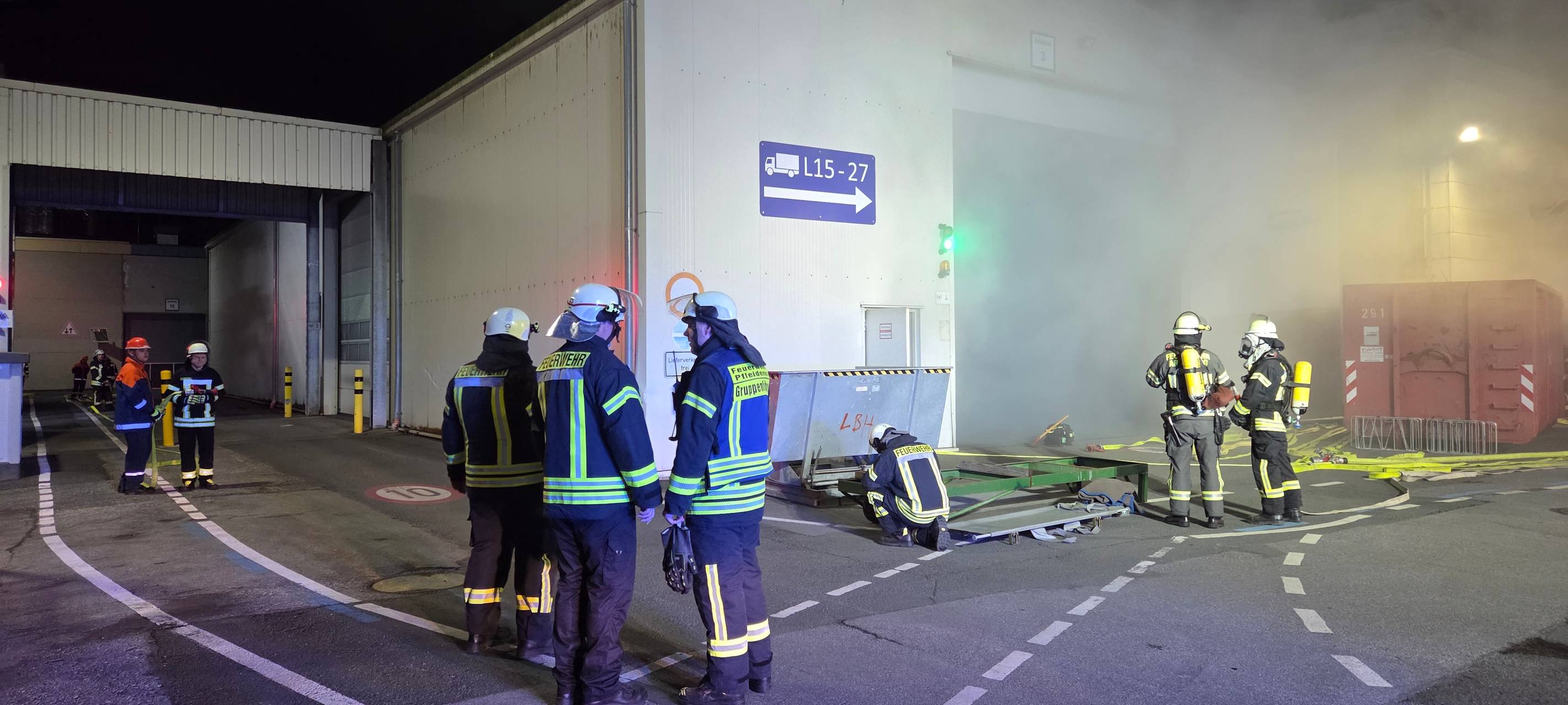 Feuerwehrübung in Arnsberg