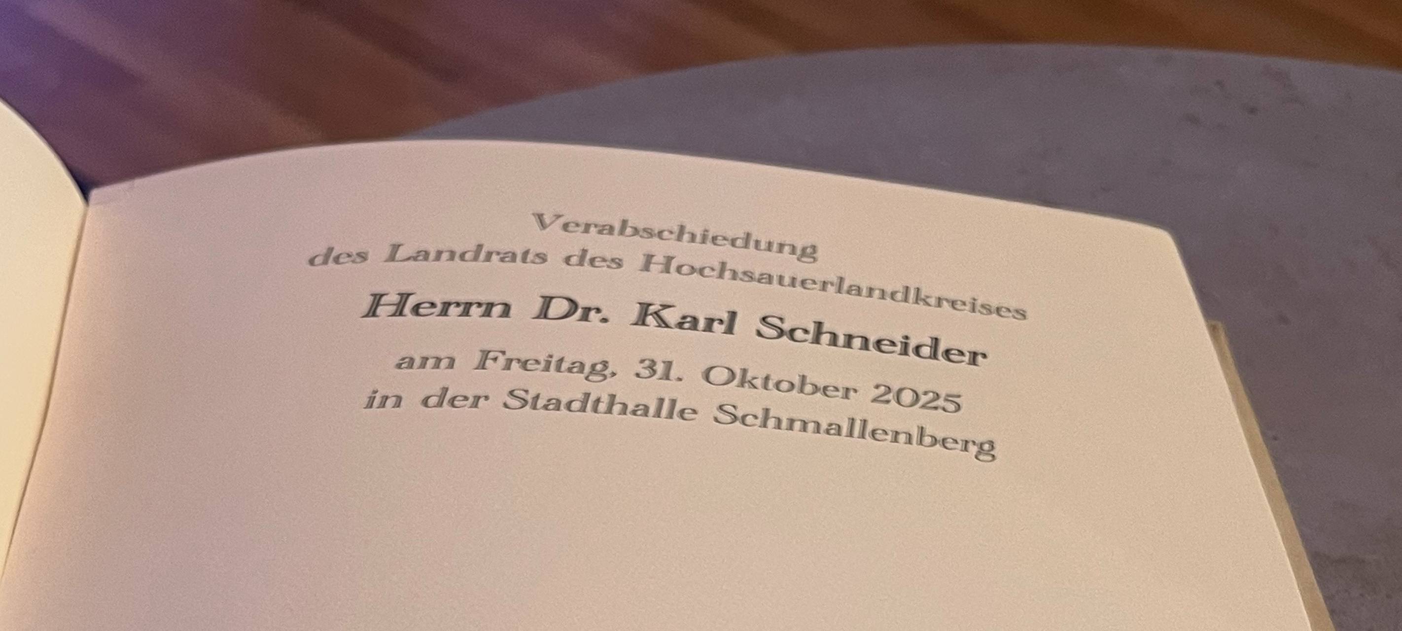 HSK: Landrat verabschiedet