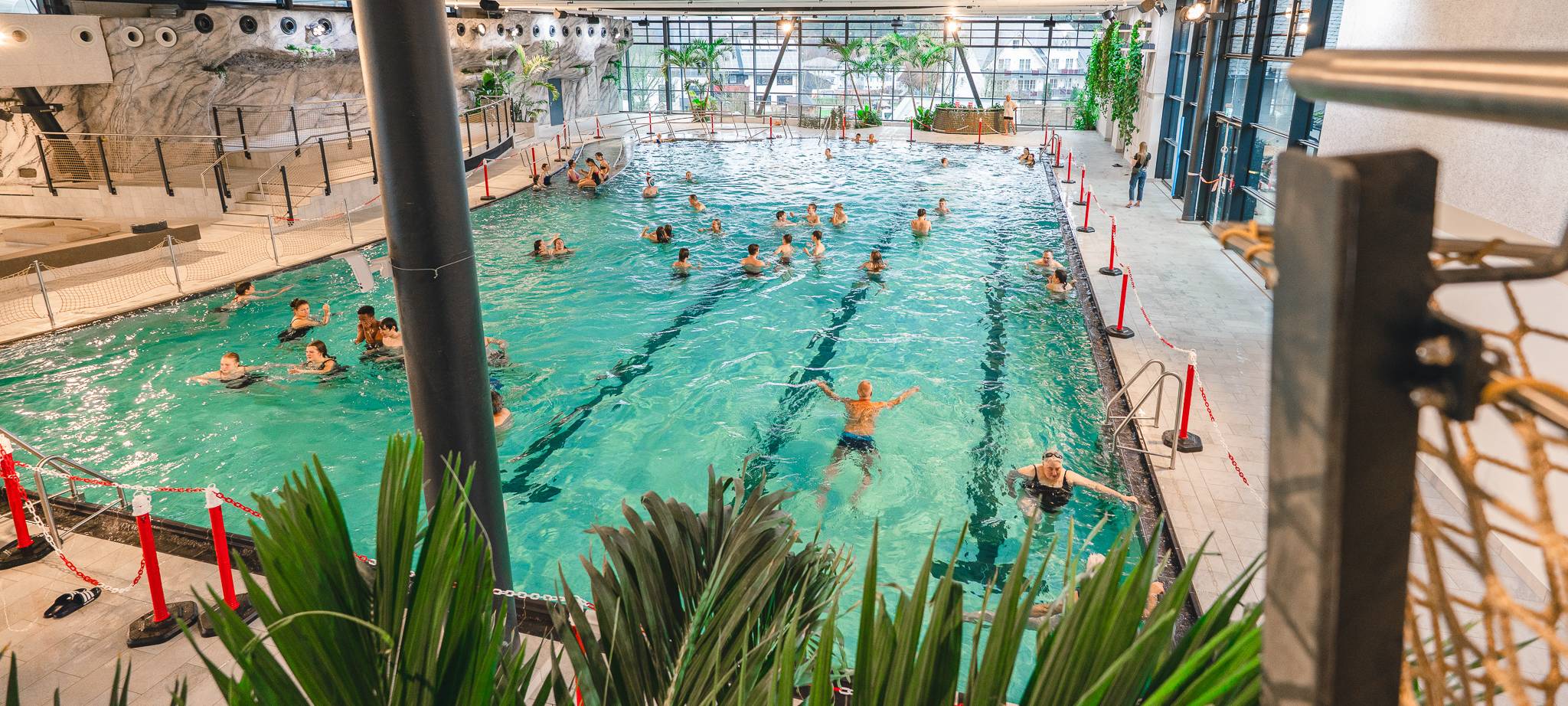 Zum Nachhören: Probeschwimmen im Lagunenbad