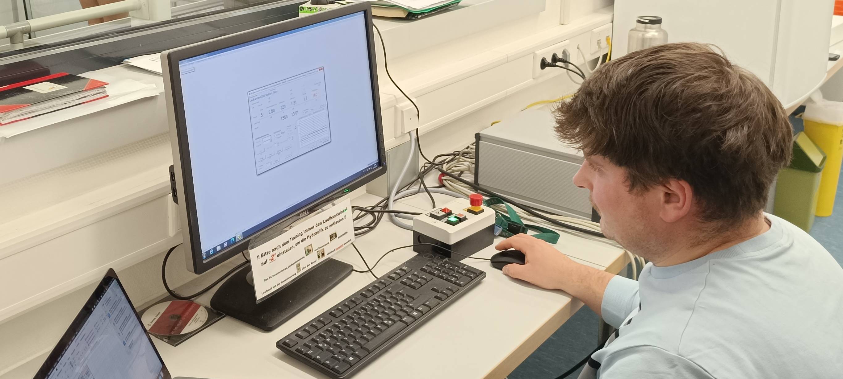 Alle Daten von Sophie werden vom Computer erfasst und gespeichert