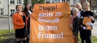 Aktionen gegen Gewalt an Frauen