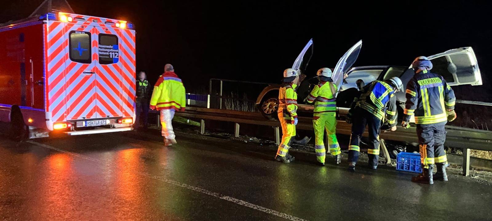 Verkehrsunfall auf der B7 in Bredelar