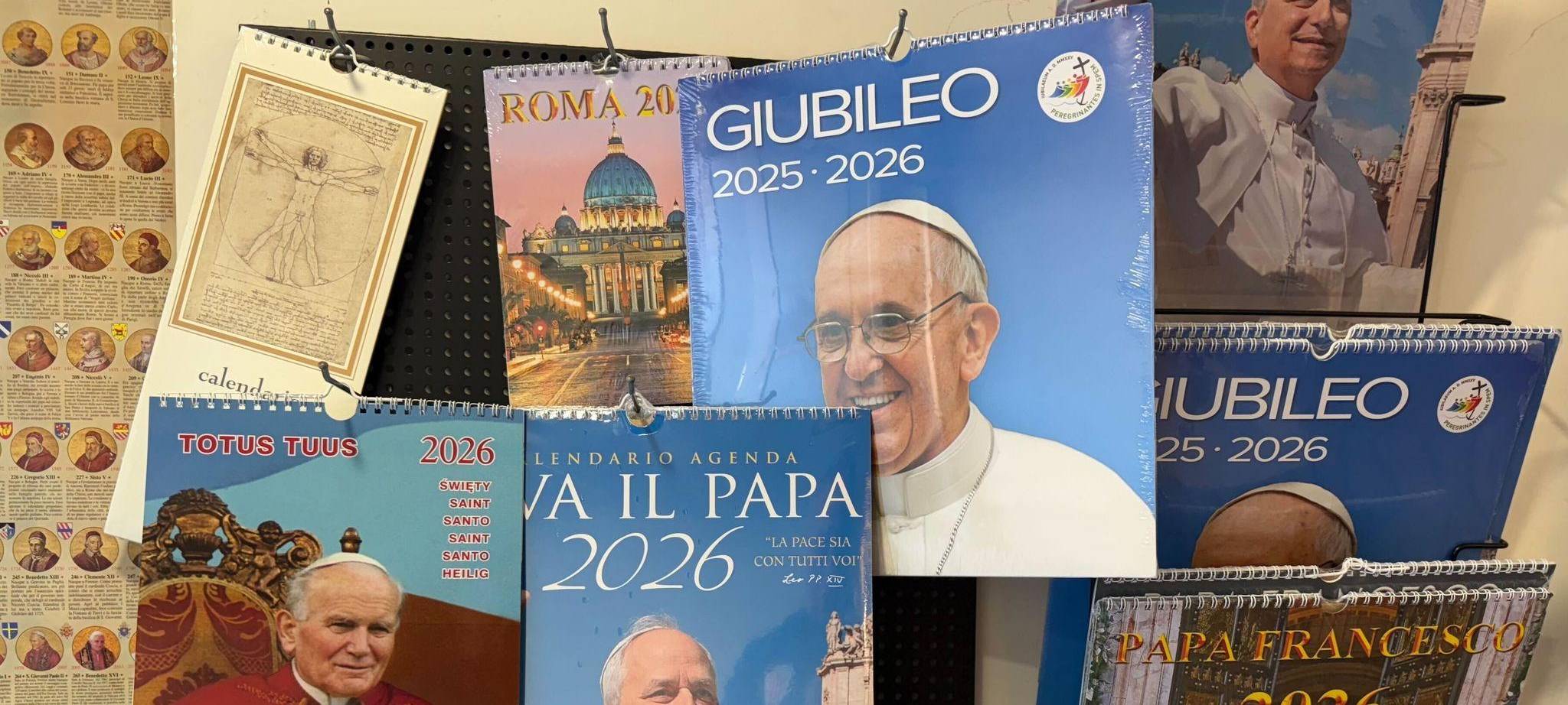 Kalender mit Päpsten