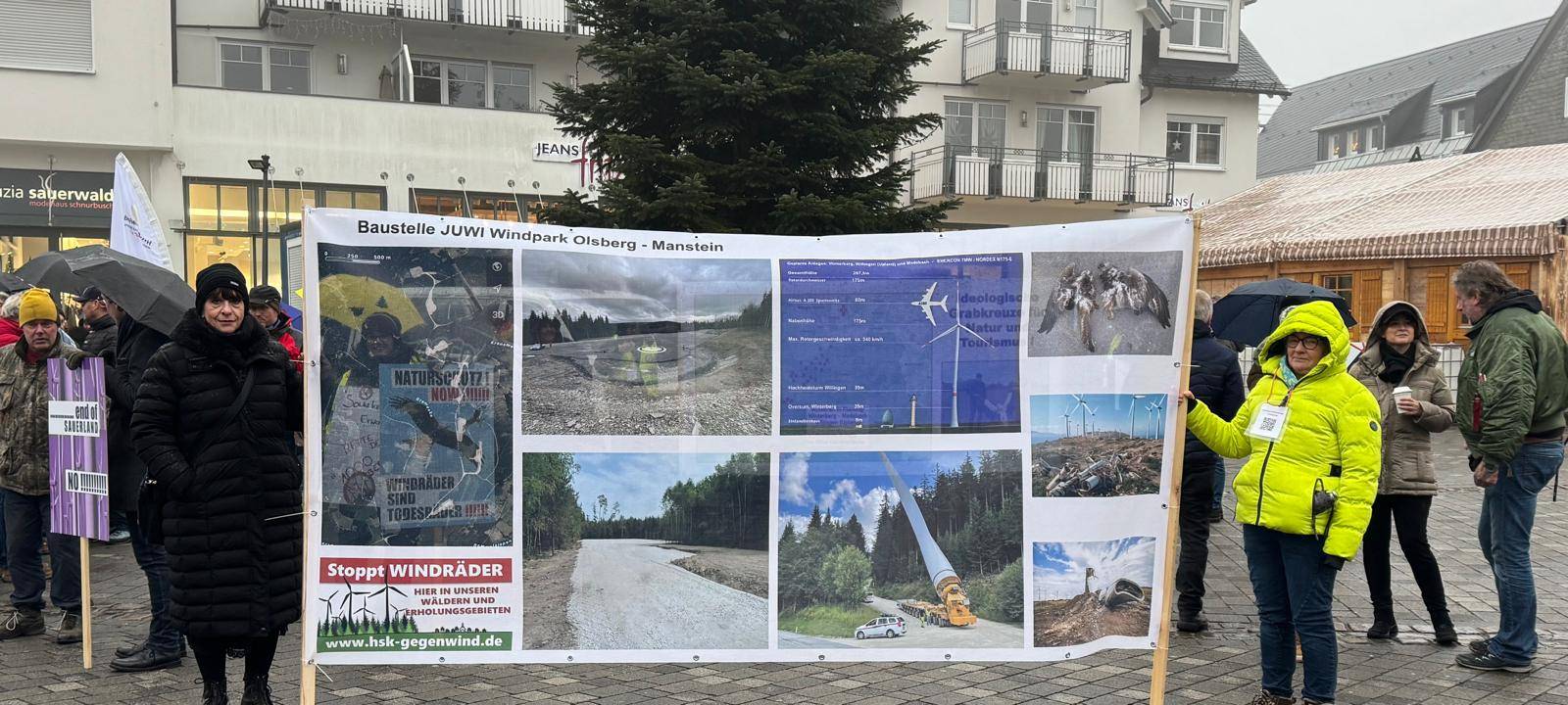 Windkraftgegner tauschen sich mit Bürgermeister aus