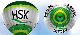 Kreis wirbt mit Heißluftballon