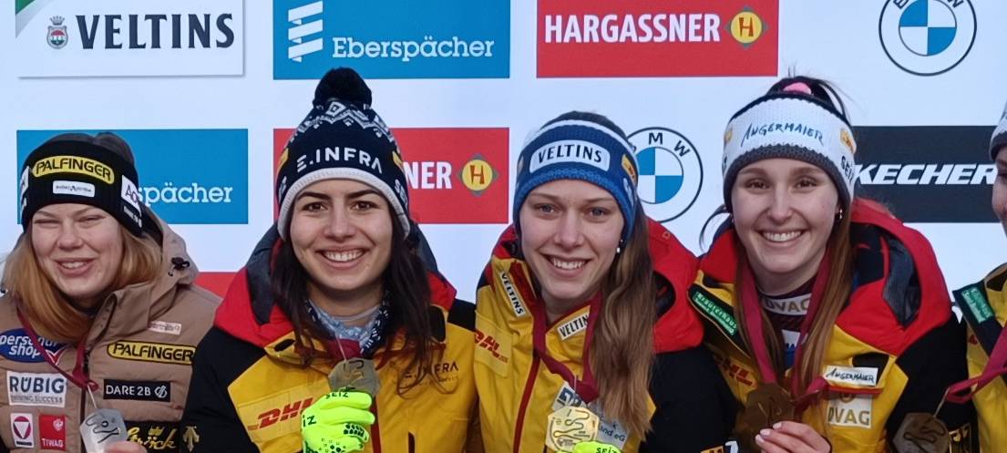 Cheyenne Rosenthal (3. v. r. o.) gewinnt gleich zweimal in Winterberg