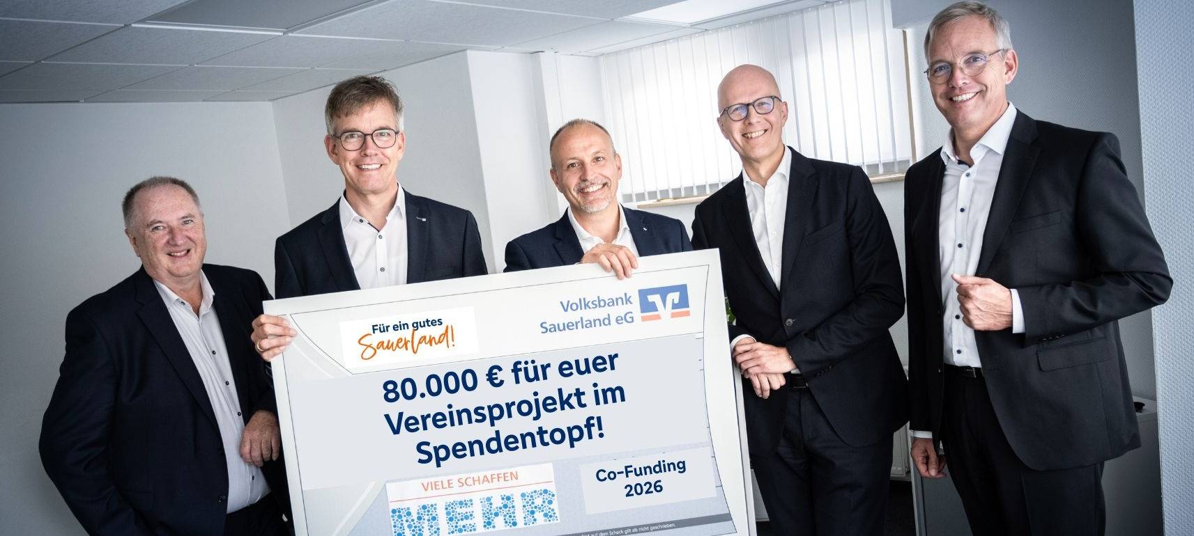 Volksbank Sauerland unterstützt Vereine