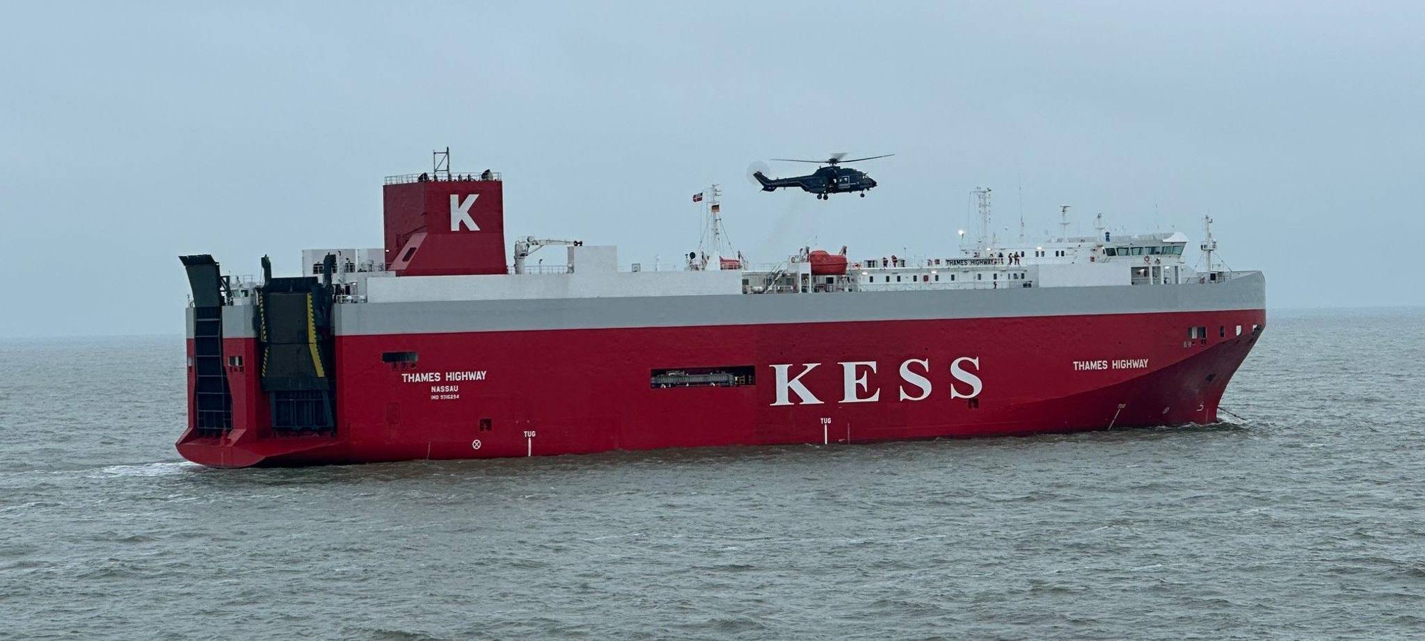 Brand auf der "Thames Highway"