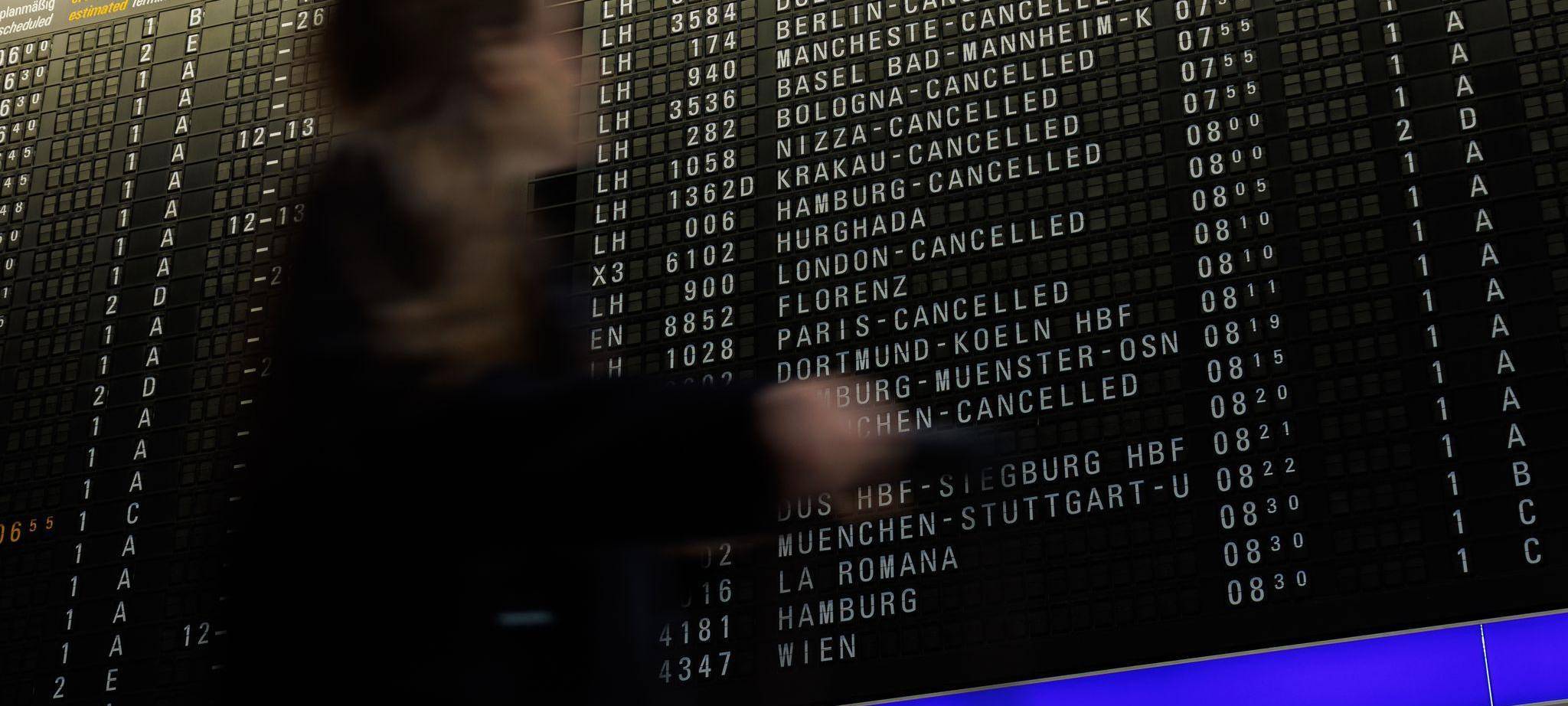 Streik der Lufthansa-Crews - Frankfurt