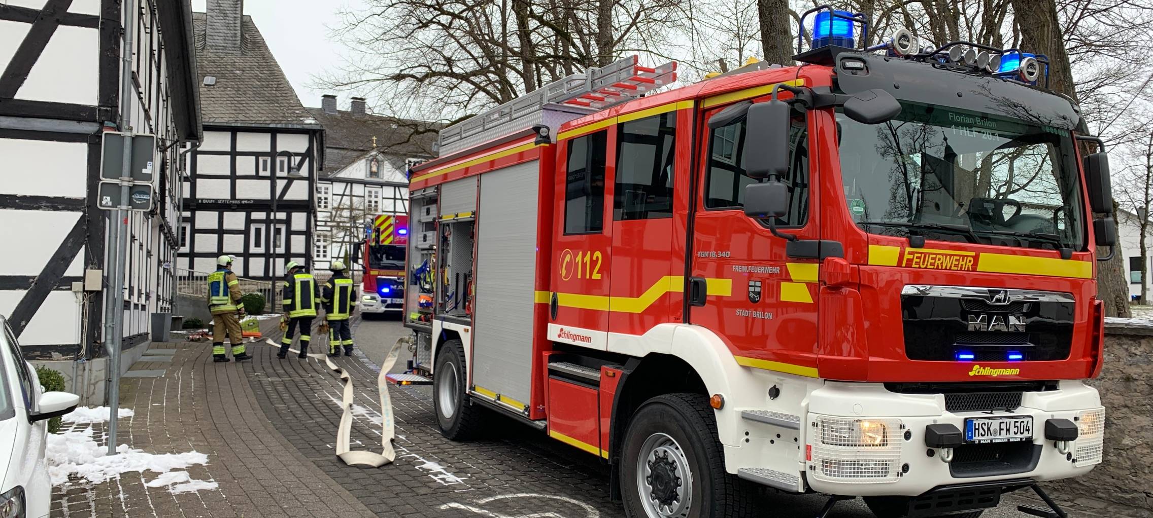 Feuerwehreinsatz in einer Kita in Brilon