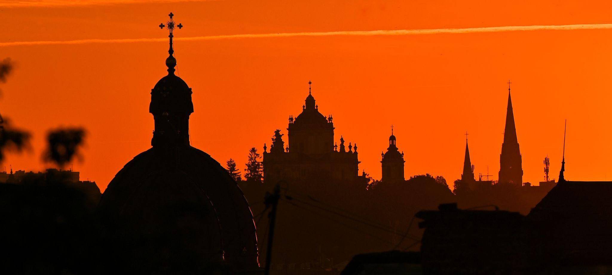 Sonnenuntergang in Lwiw