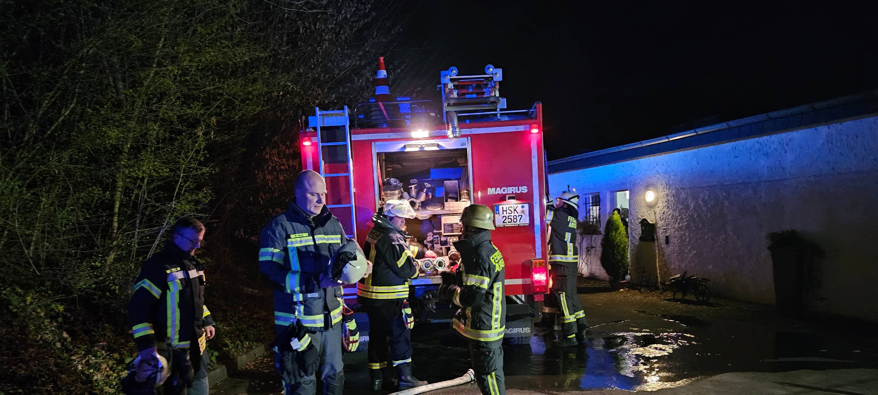 Feuerwehreinsatz in Arnsberg-Müschede