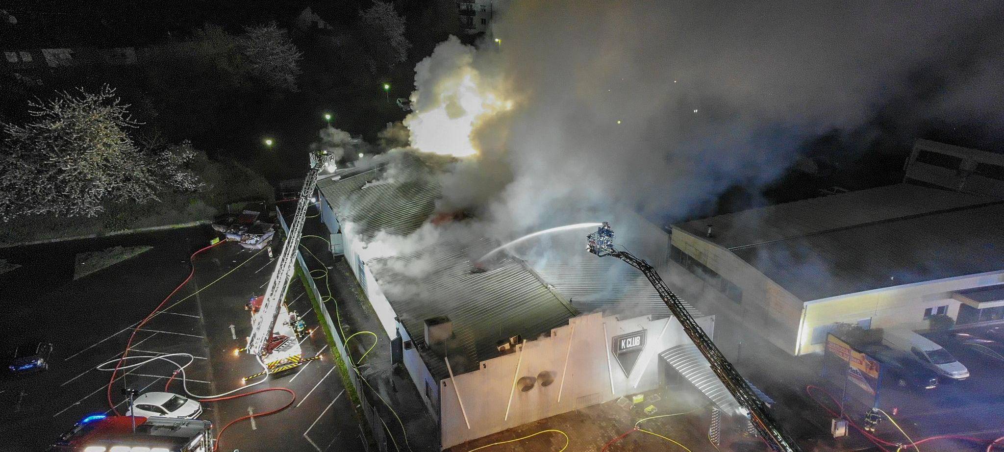 Großbrand in Kehler Disco