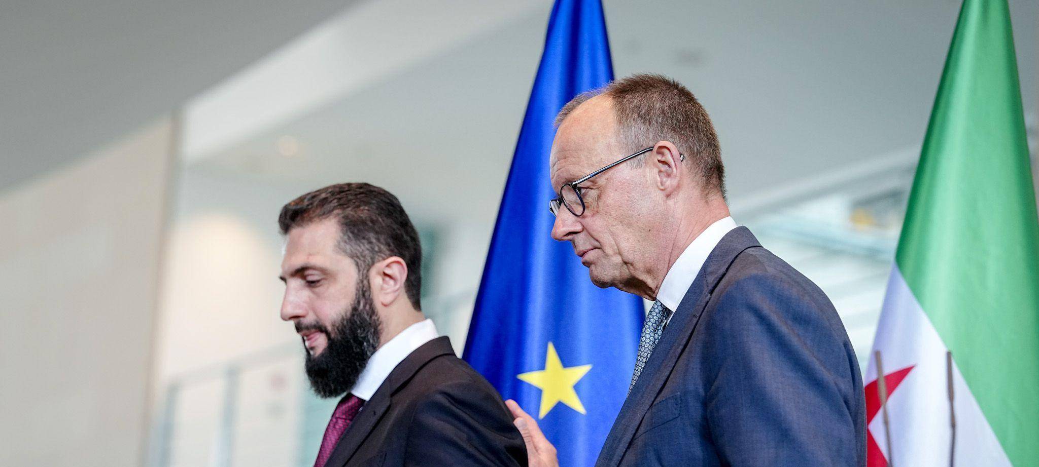 Syriens Übergangspräsident Ahmed al-Scharaa besucht Berlin