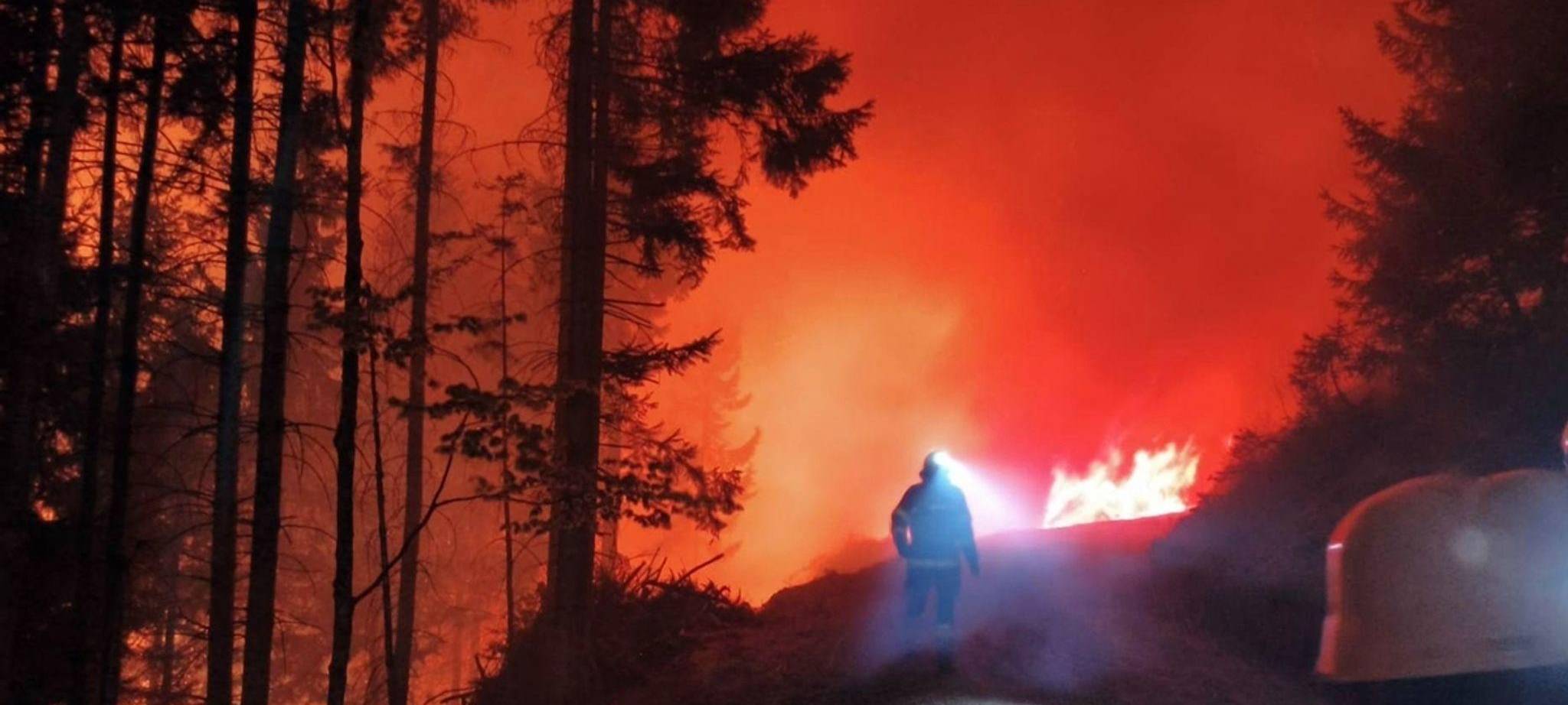 Waldbrand im Kärntner Lesachtal